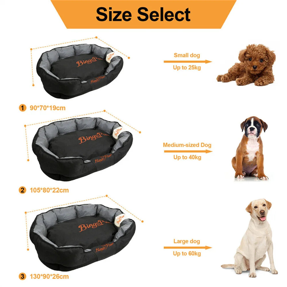 Wasserdichtes orthopädisches Hundesofa – XXL/XL/L Hundebett mit abnehmbarem, waschbarem Bezug – Weiche Hundematte für kleine, mittelgroße & große Hunde