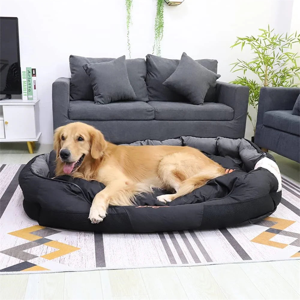 Wasserdichtes orthopädisches Hundesofa – XXL/XL/L Hundebett mit abnehmbarem, waschbarem Bezug – Weiche Hundematte für kleine, mittelgroße & große Hunde