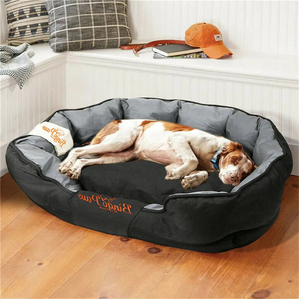 Wasserdichtes orthopädisches Hundesofa – XXL/XL/L Hundebett mit abnehmbarem, waschbarem Bezug – Weiche Hundematte für kleine, mittelgroße & große Hunde