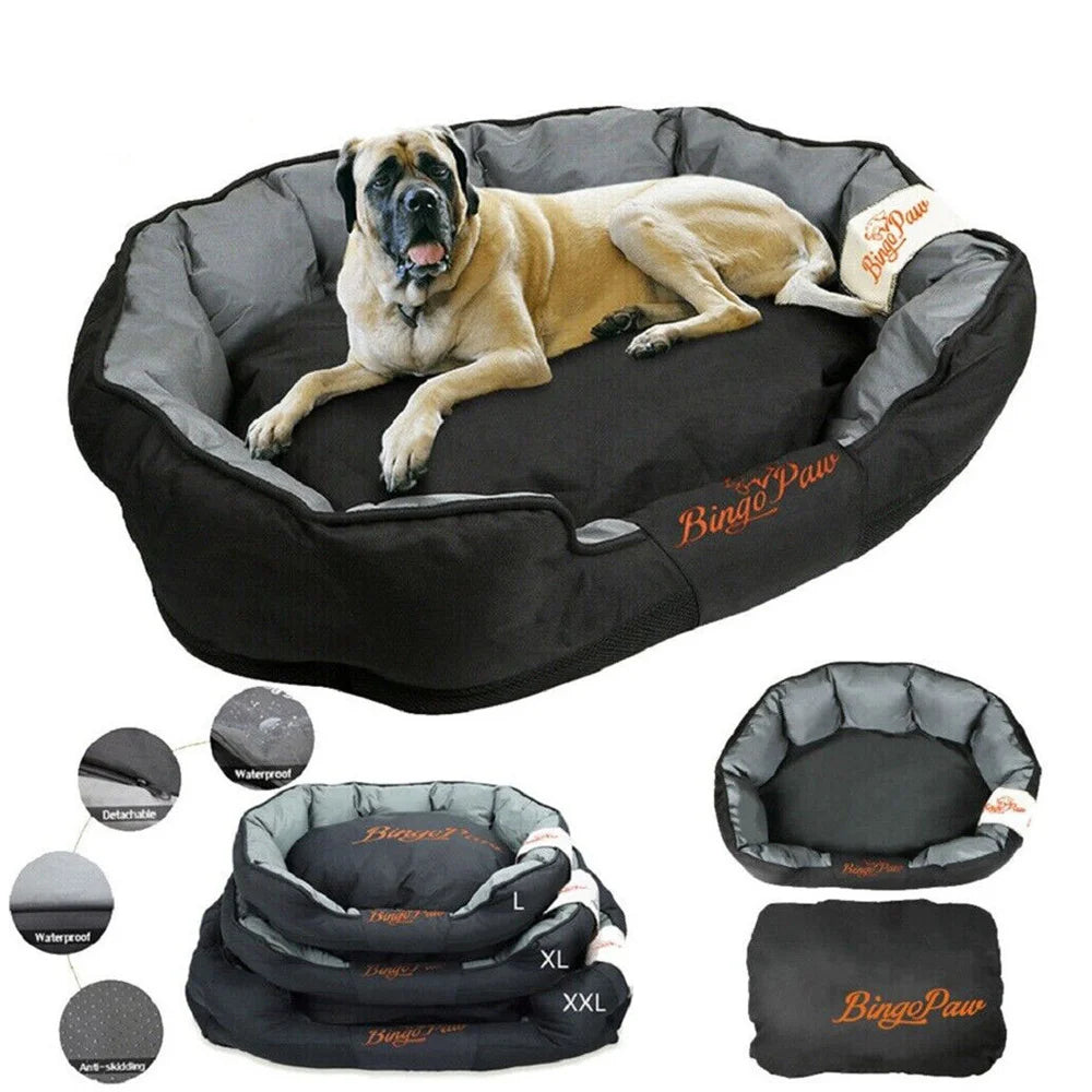 Wasserdichtes orthopädisches Hundesofa – XXL/XL/L Hundebett mit abnehmbarem, waschbarem Bezug – Weiche Hundematte für kleine, mittelgroße & große Hunde