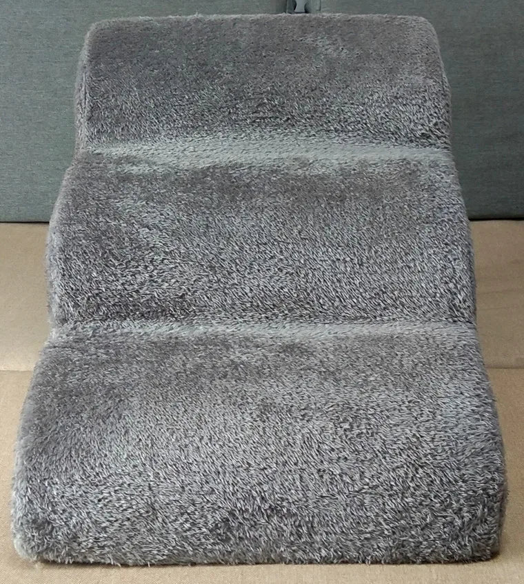Hunde-Treppe mit Anti-Rutsch-Oberfläche – Haustier-Rampe & Stufen für Bett oder Sofa – 3-stufig, Trainingshilfe, abnehmbar & waschbar