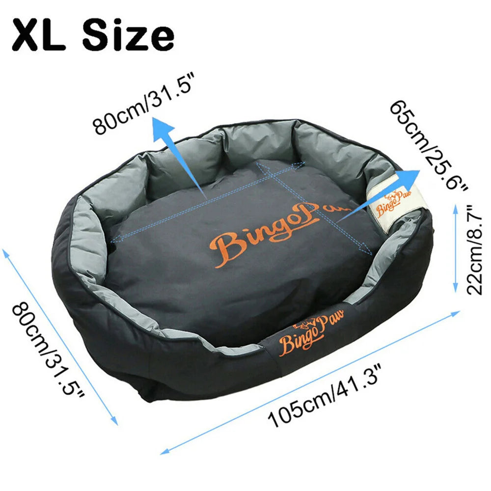 Wasserdichtes orthopädisches Hundesofa – XXL/XL/L Hundebett mit abnehmbarem, waschbarem Bezug – Weiche Hundematte für kleine, mittelgroße & große Hunde